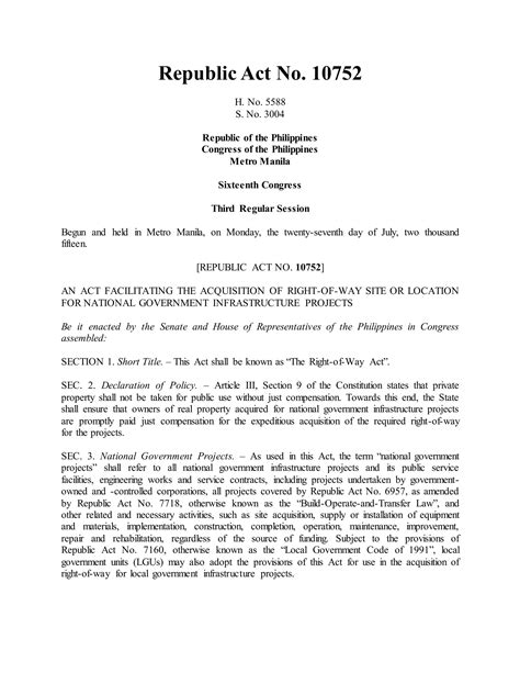 ra 10752 irr|164ANNEX 50: IMPLEMENTING RULES AND REGULATION .